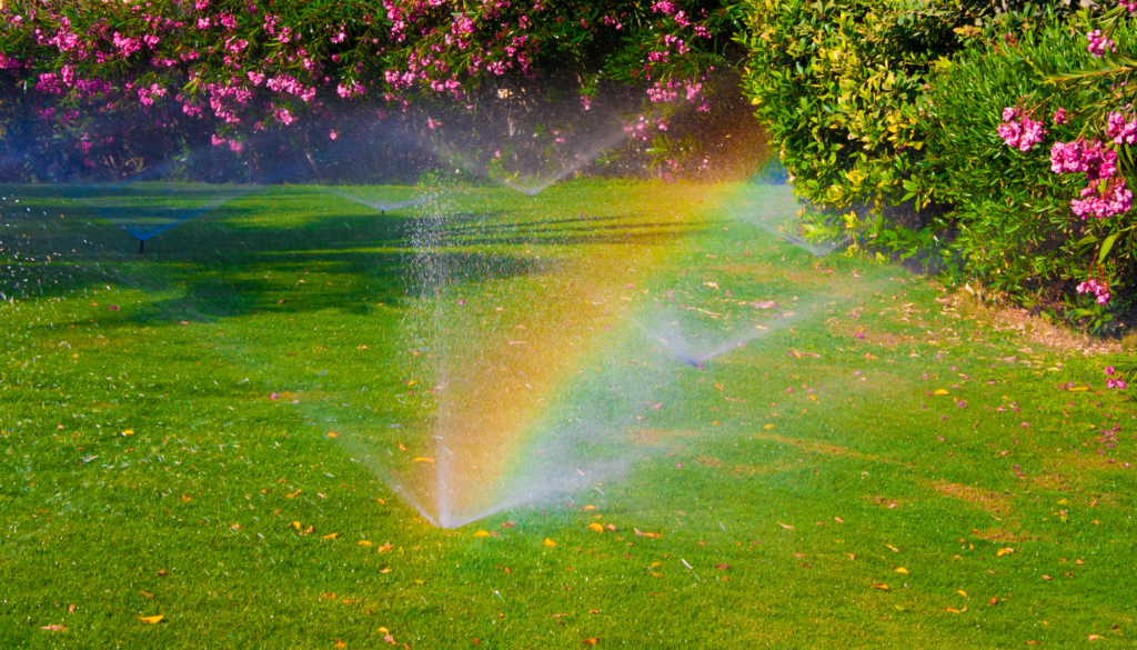 lawn with sprinkler oviedo